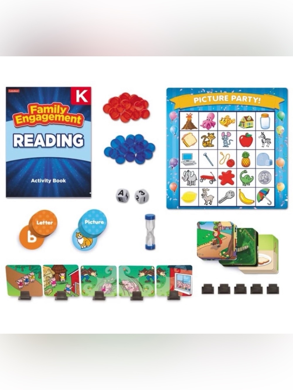 Family Engagement Reading Activity Kit. Educational learning set. NEW